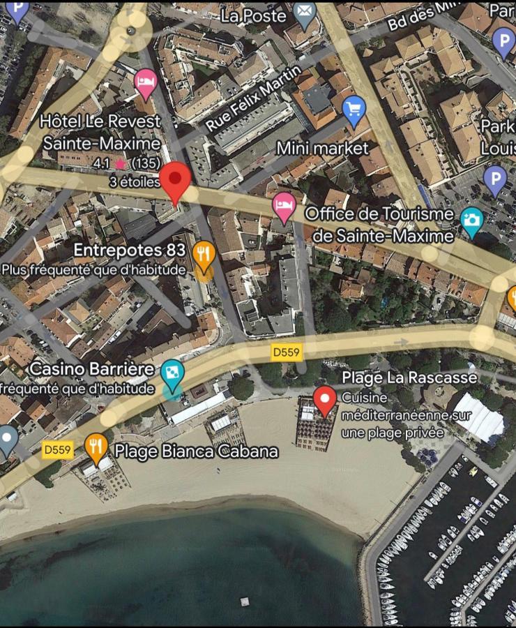 Centre Ville Sainte Maxime 100M Plage Et Commerce A Pied ภายนอก รูปภาพ